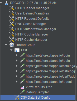 csv data set config